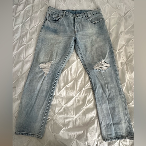 Levi's Denim - Levi’s 501 ripped jeans